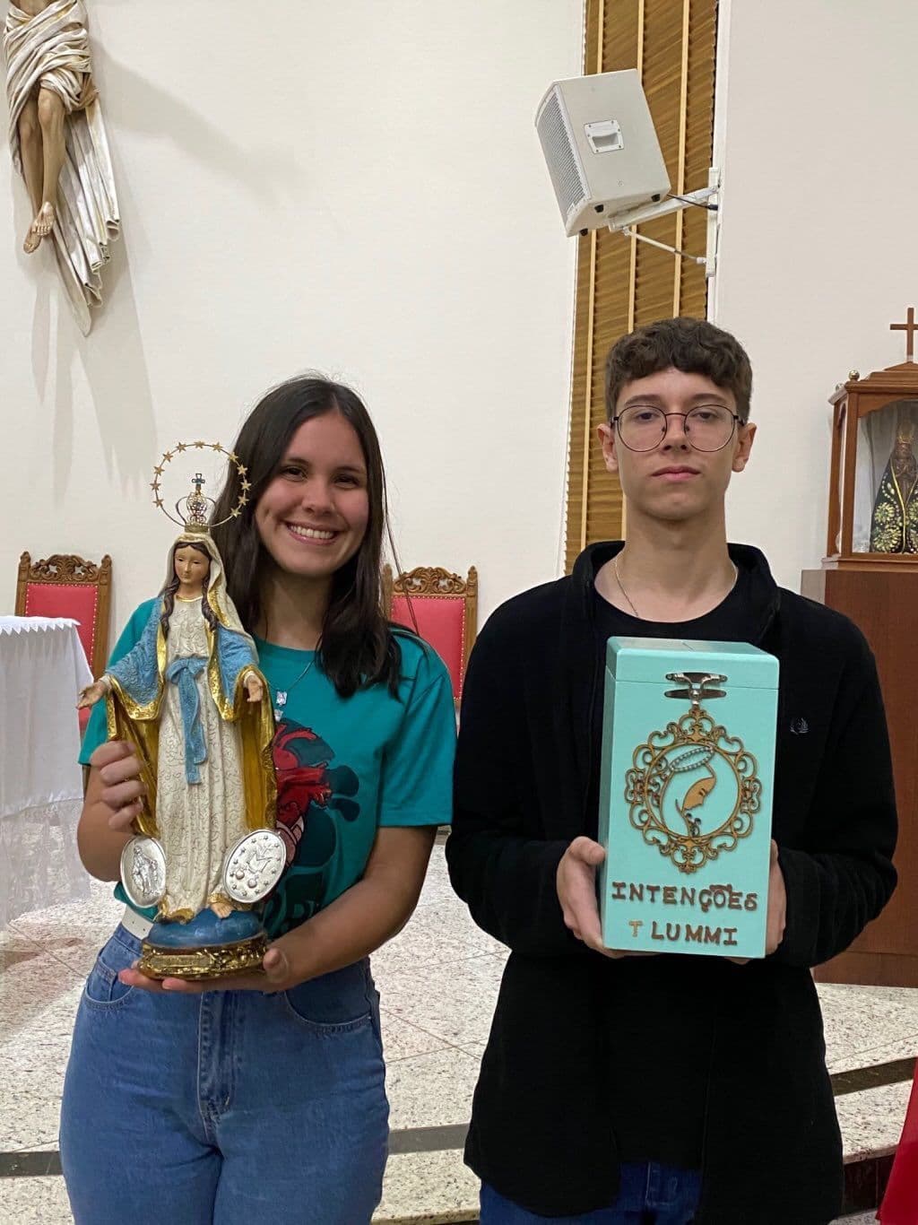 Foto em memória de Karol e Luan